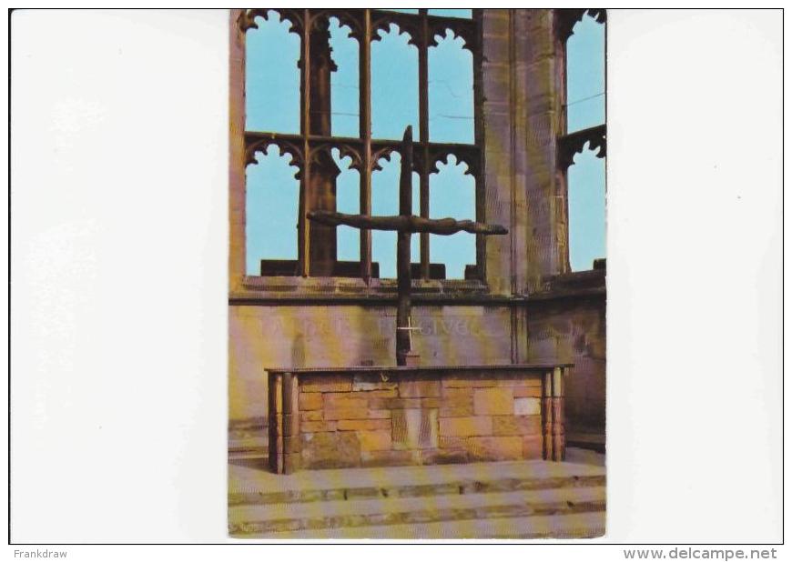 Postcard - Coventry Cathedral The Charred Cross - Very Good - Non Classés