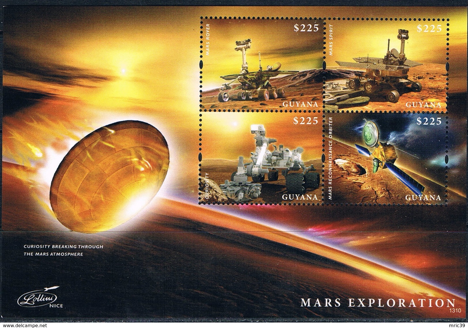 Bloc Sheet Espace Space Neuf ** MNH Guyana 2013 - Other & Unclassified