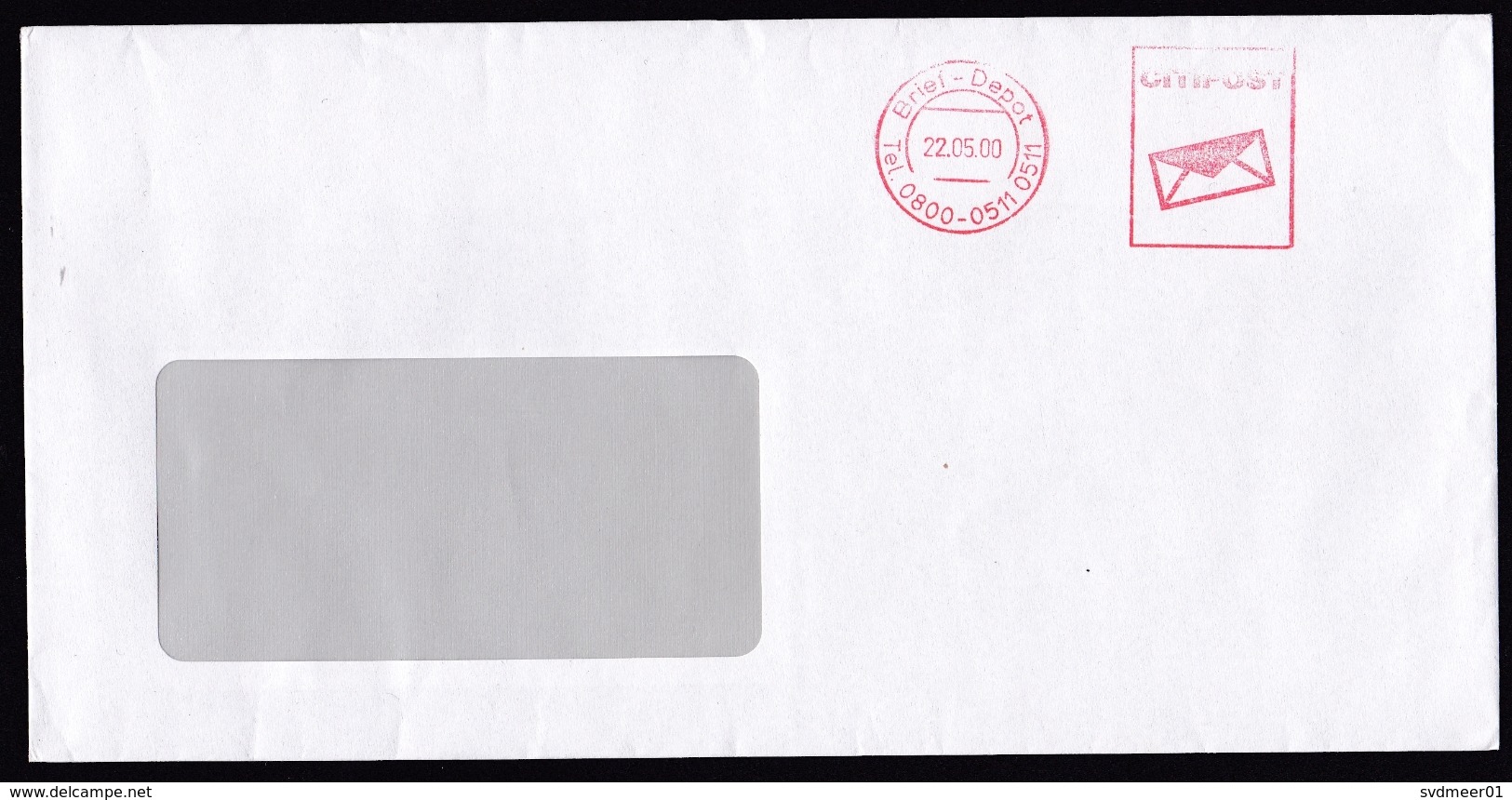 Germany: Cover, 2000, Meter Cancel, Local Private Postal Service Citipost (discolouring At Back) - Brieven En Documenten