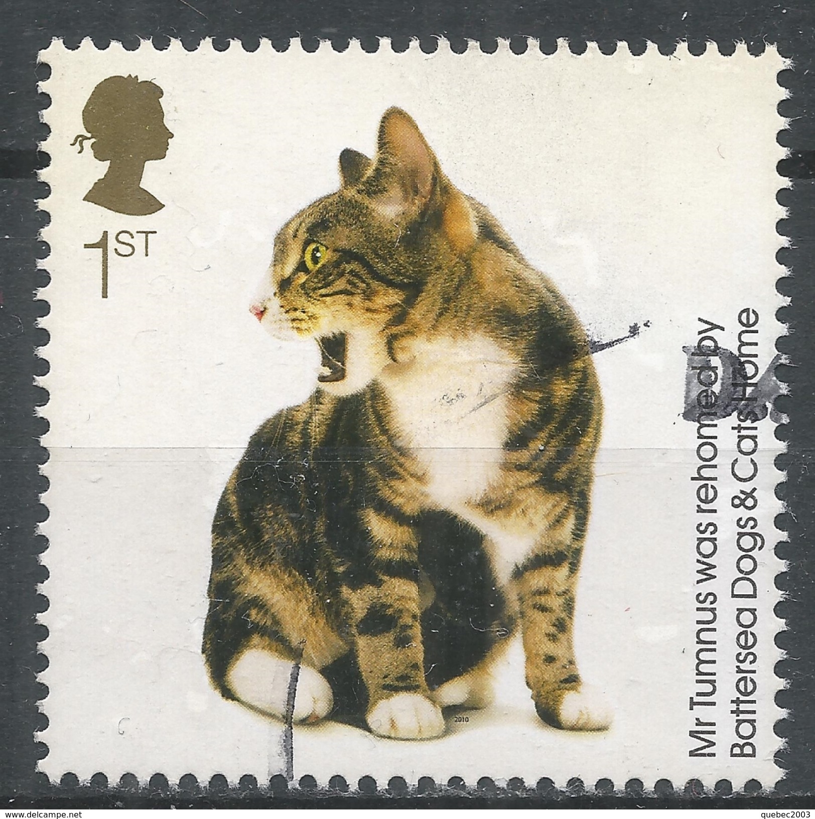 Great Britain 2010. Scott #2760 (U) Battersea Dogs And Cats Home, 150th Anniv. Mr Tumnus (cat) * - Oblitérés