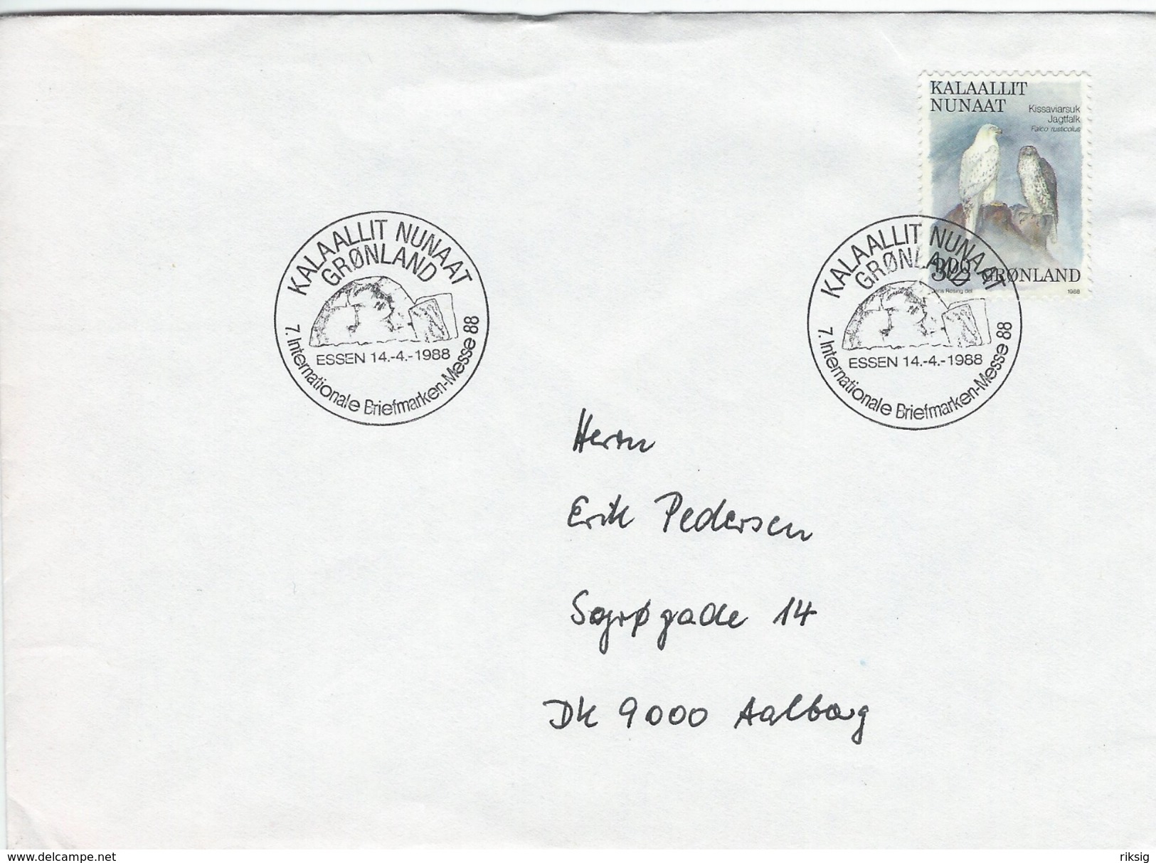 Greenland Postmark  7. Internationale Briefmarken Messe 88.  Essen 14.-4.- 1988.  H-1080 - Marcofilie