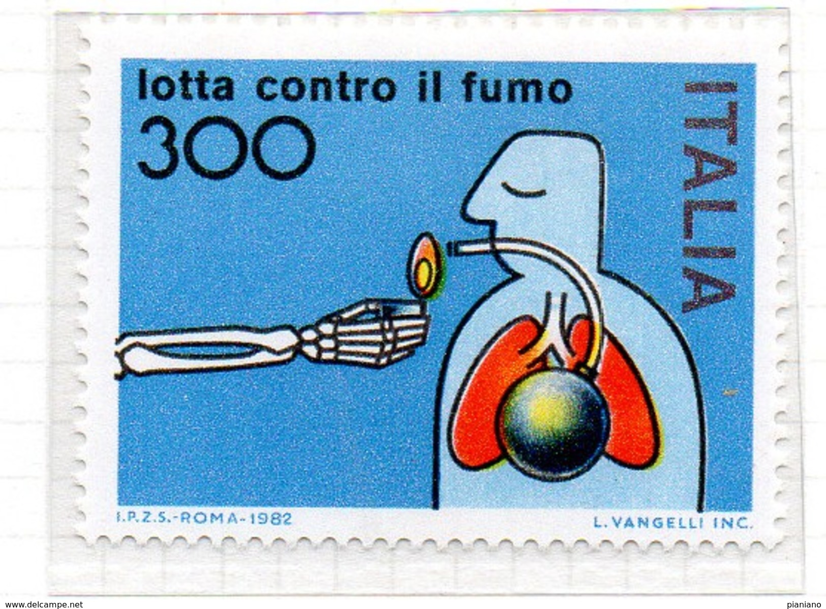 PIA  -  ITALIA  -  1982  : Lotta Contro Il Fumo -  (SAS   1587 ) - Inquinamento