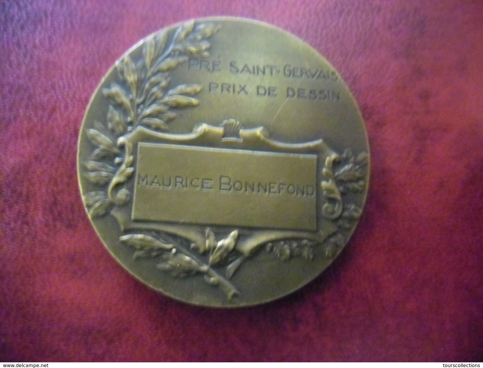 MEDAILLE De Bronze - Prix De Dessin Décernée à Mr Maurice Bonnefond  à Pré Saint Gervais (93) - Autres & Non Classés