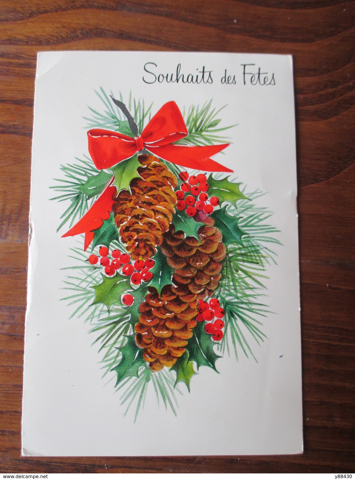 Carte Postale  -  SOUHAITS DES FÊTES  -  écrite - Altri & Non Classificati