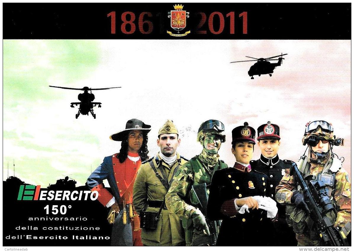 [MD0658] CPM - ESERCITO 150° ANNIVERSARIO DELLA COSTITUZIONE DELL'ESERCITO ITALIANO - CON ANNULLO 4.5.2011 - NV - Altri & Non Classificati