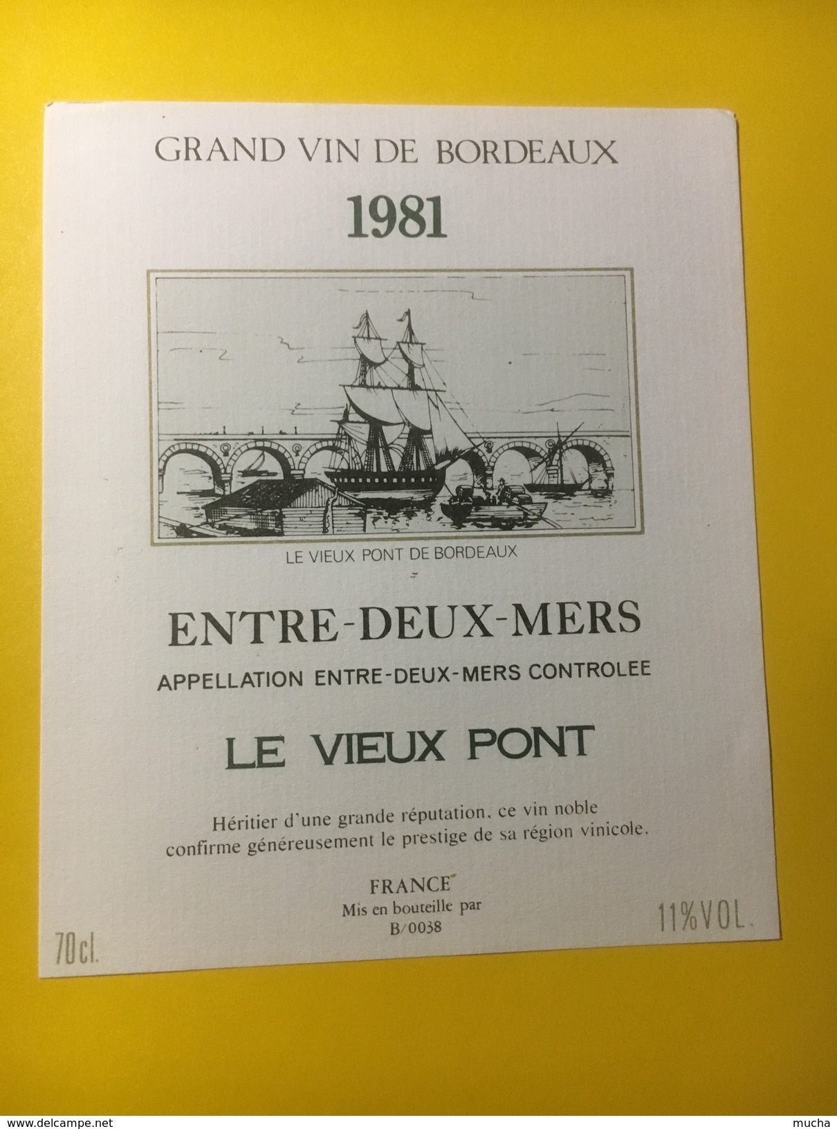 3473 - Entre-Deux-Mers Le Vieux Pont 1981 - Bordeaux