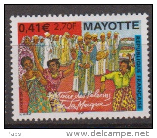 2001-MAYOTTE-N°100** RETOUR DES PELERINS DE LA MECQQUE - Neufs