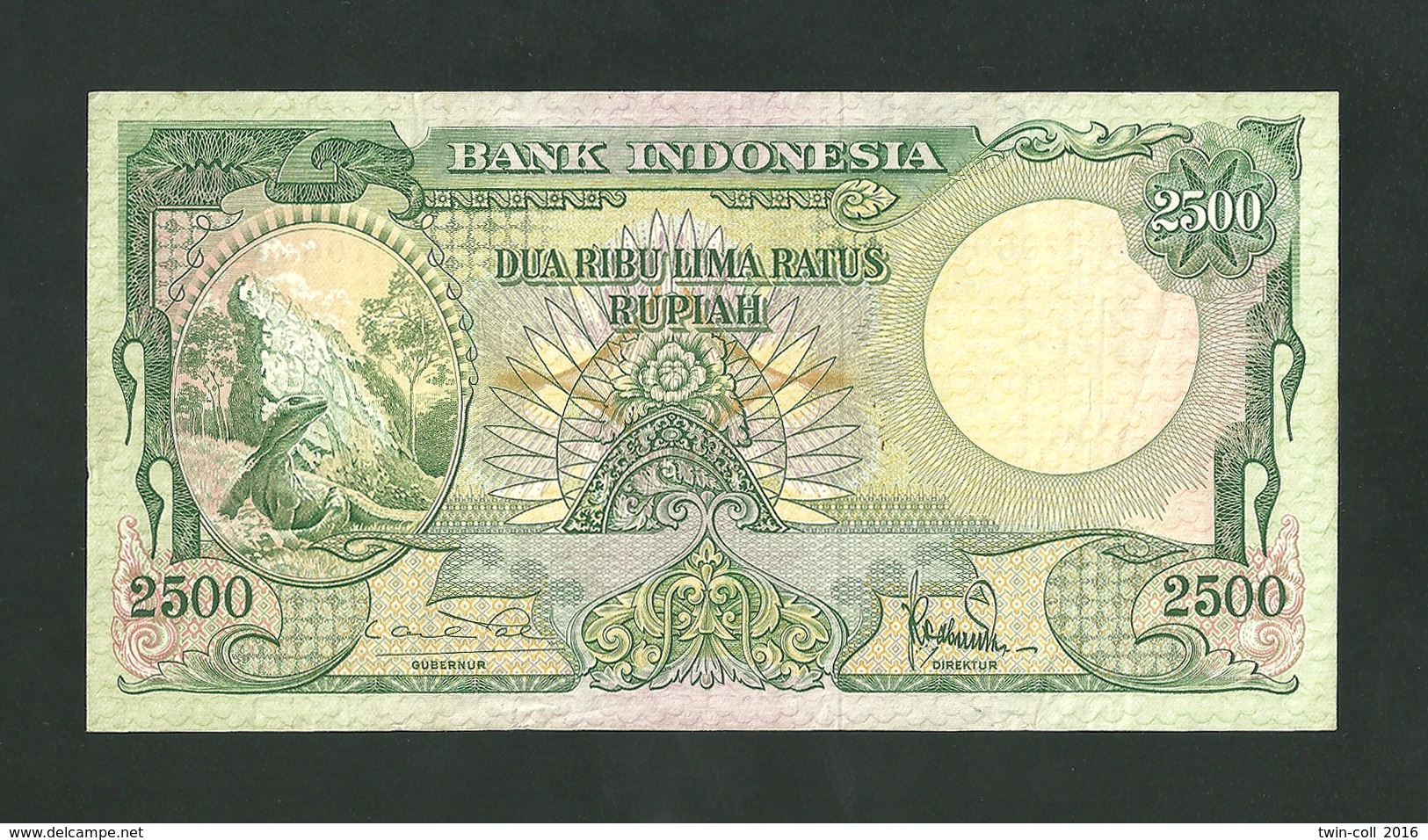 Indonesia 2500 Rupiah  1957  P- 54 Almost XF *** RARE *** - Indonesien