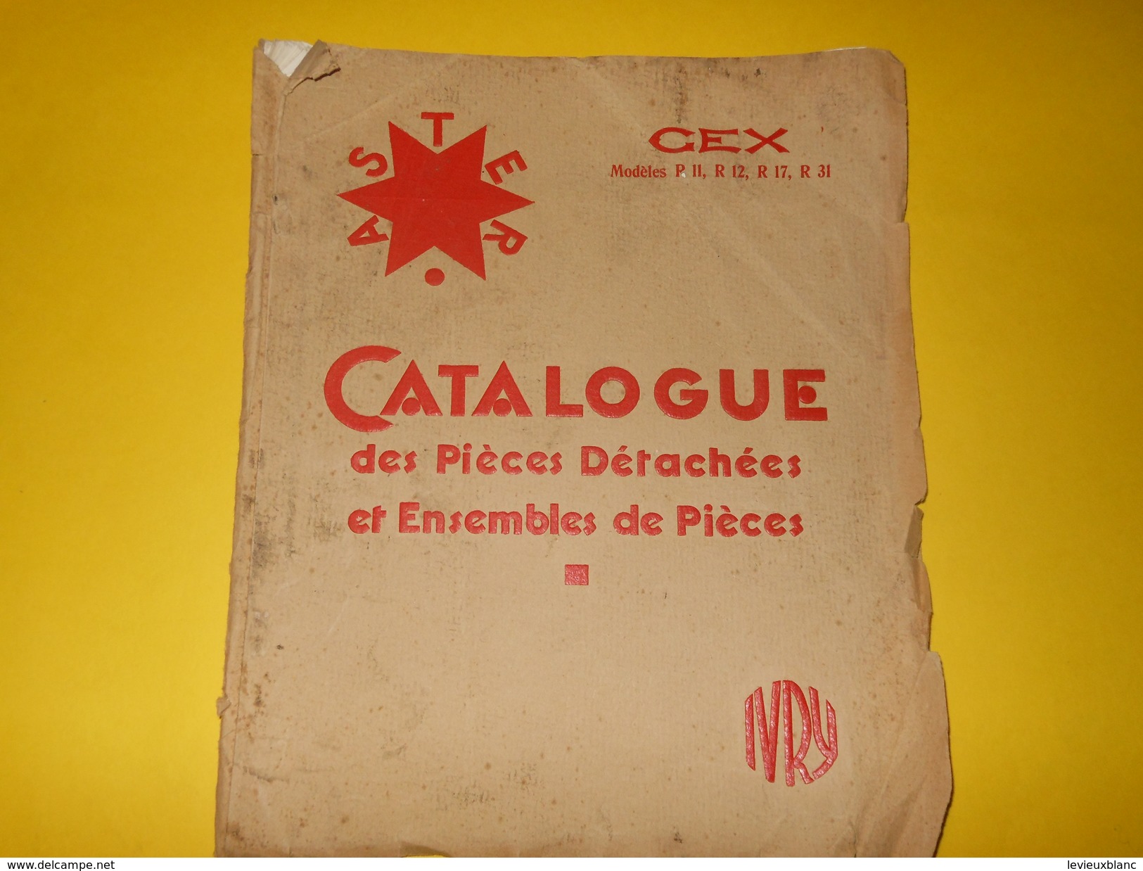 Catalogue/ASTER/Distributeurs Essence Semi-automatiques CEX/Piéces Détachées  Ensembles De Piéces/IVRY/1930-31    CAT176 - Advertising