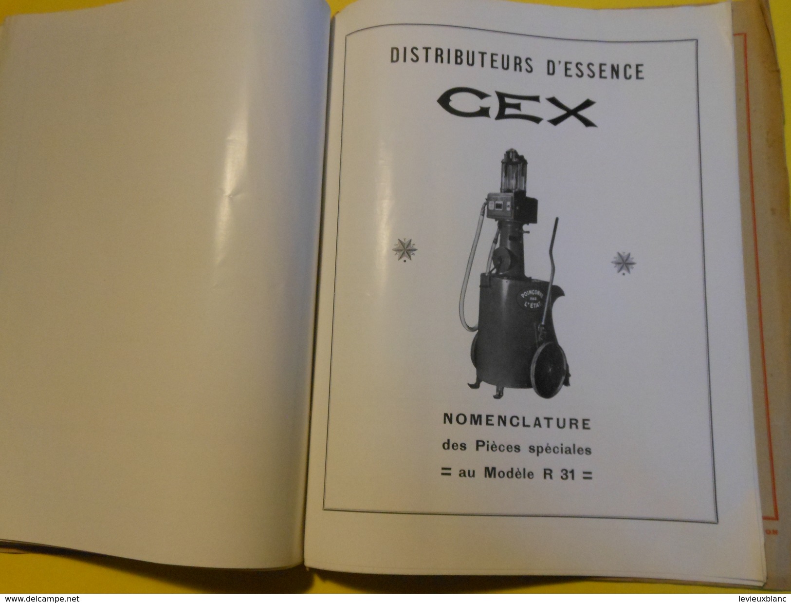 Catalogue/ASTER/Distributeurs Essence semi-automatiques CEX/Piéces détachées  ensembles de piéces/IVRY/1930-31    CAT176