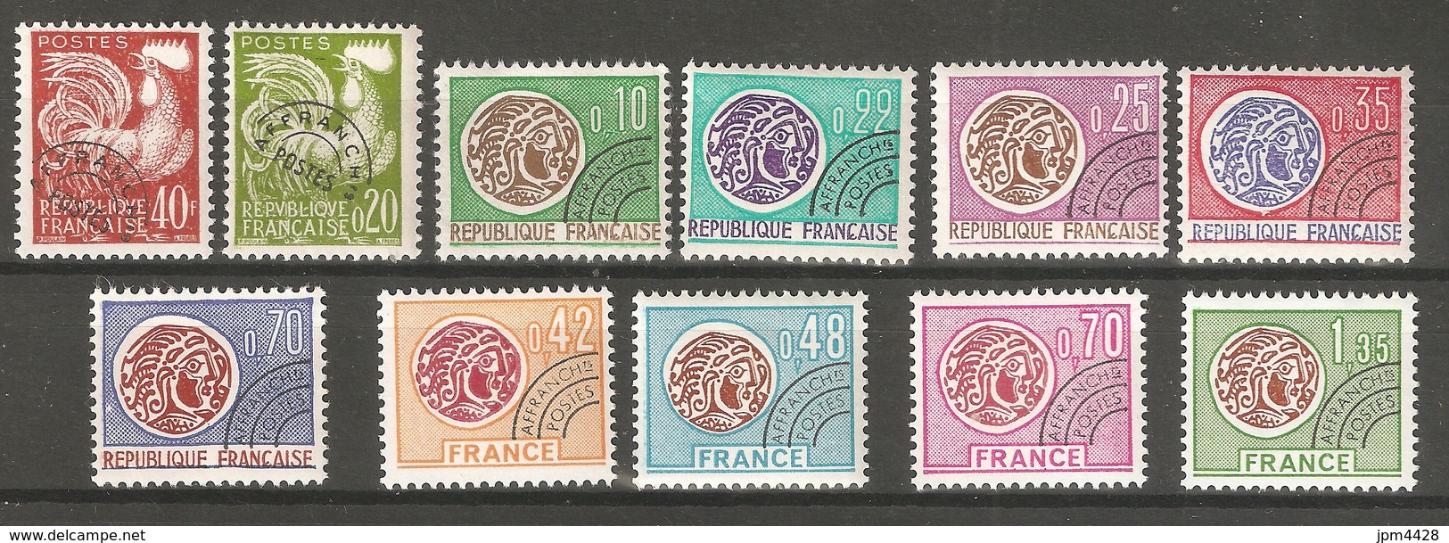 France  Préoblitéré Lot De 11 Timbres Neuf **  Yvert  Entre N° 116 Et 137    Départ Petit Prix - Lots & Kiloware (mixtures) - Max. 999 Stamps