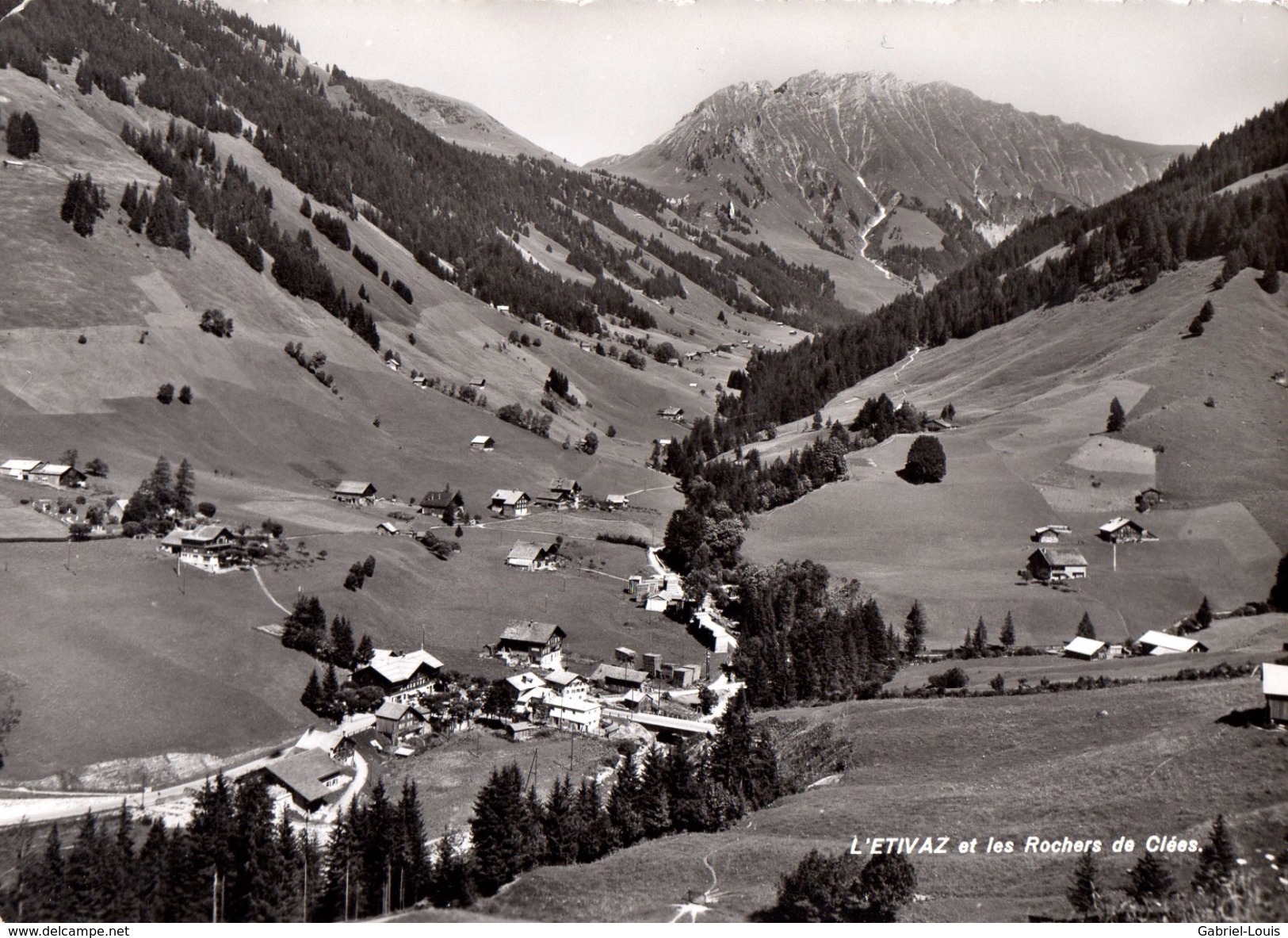 L'Etivaz Et Les Rochers De Clées. (grand Format) 1940 - Les Clées