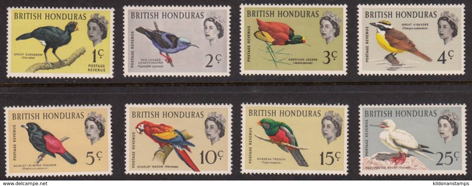 British Honduras 1962 Short Set, Mint Mounted, Sc# 167-174 - British Honduras (...-1970)