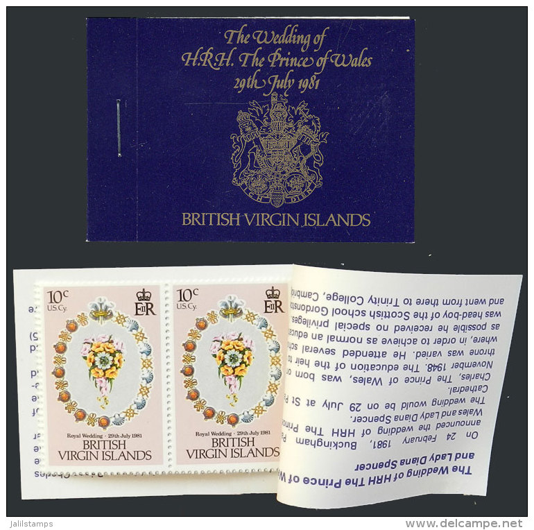 Booklet Of The Year 1981, Lady Diana, Complete And Of Very Fine Quality! - Iles Vièrges Britanniques