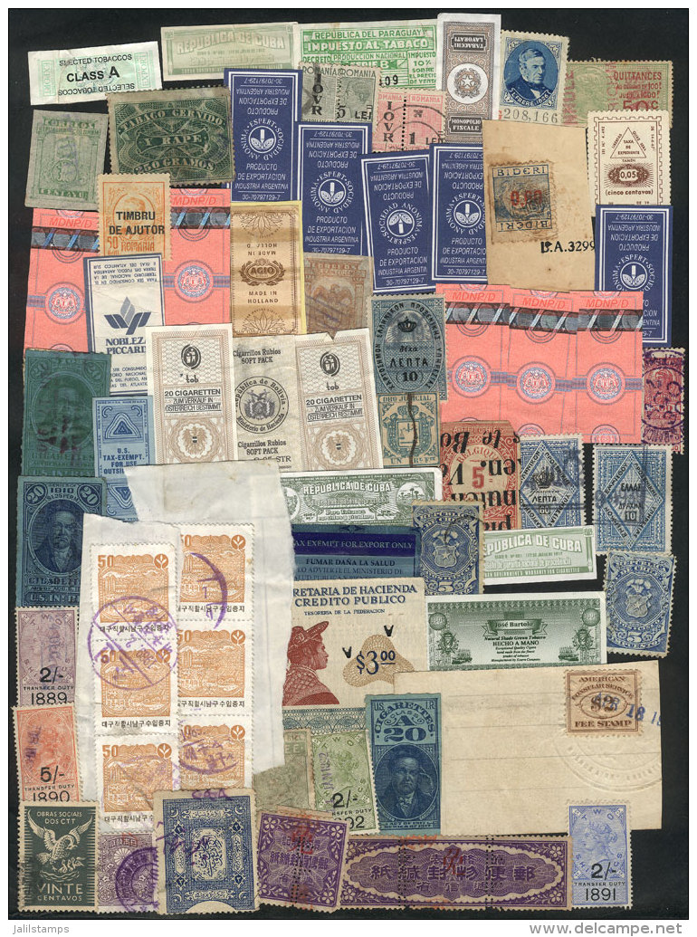 Several Dozens Old And Modern Revenue Stamps Of Varied Countries, With Several Very Scarce And Interesting... - Autres & Non Classés