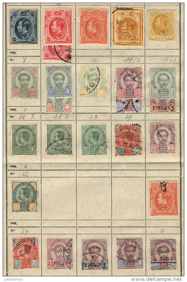 Old Collection On Pages, Including Scarce Stamps, General Quality Is Fine To Very Fine, HIGH CATALOG VALUE, Good... - Thaïlande