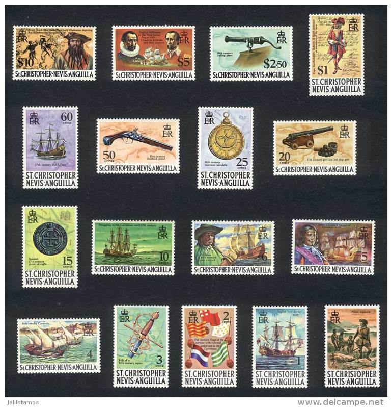 Yvert 220/35 + 303, Pirates, Complete Set Of Excellent Quality! - Saint-Christophe-et-Niévès