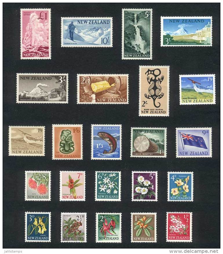 Yvert 384/401, Mountains, Volcanoes, Animals, Flowers, Etc., Complete Set Of 23 Values, Excellent Quality! - Autres & Non Classés