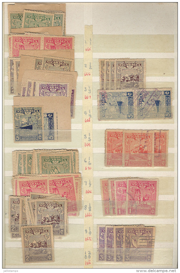 Stockbook With Large Number Of Mint And Used Stamps, Most Of Fine To Very Fine Quality (a Few Can Have Minor... - Nicaragua