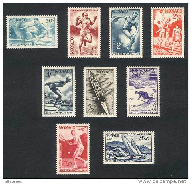 Yvert 319/323 + A.32/35, Sports, Olympic Games, Complete Set Of 9 Values, Very Fine Quality! - Otros & Sin Clasificación