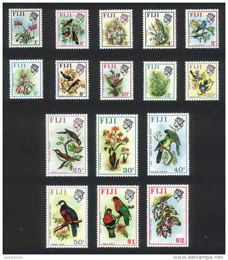 Yvert 283/98, Flowers And Birds, Complete Set Of 16 Values, Excellent Quality! - Fidji (...-1970)