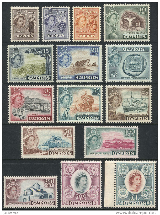 Sc.168/182, 1955 Complete Set Of 15 Unmounted Values, Excellent Quality, Catalog Value US$107+ - Neufs