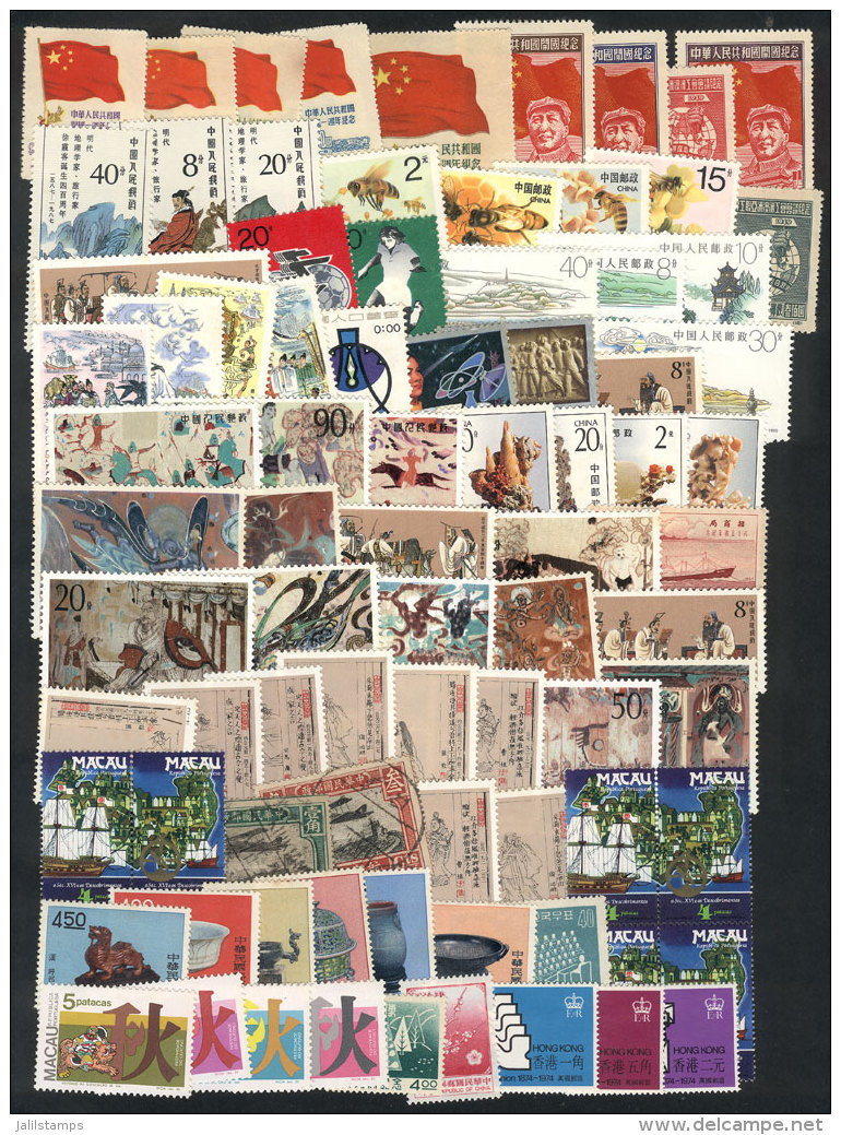Lot Of Stamps Of Varied Periods, Including Taiwan, Hong Kong, Etc., Many Of VF Quality But Others With Minor... - Verzamelingen & Reeksen