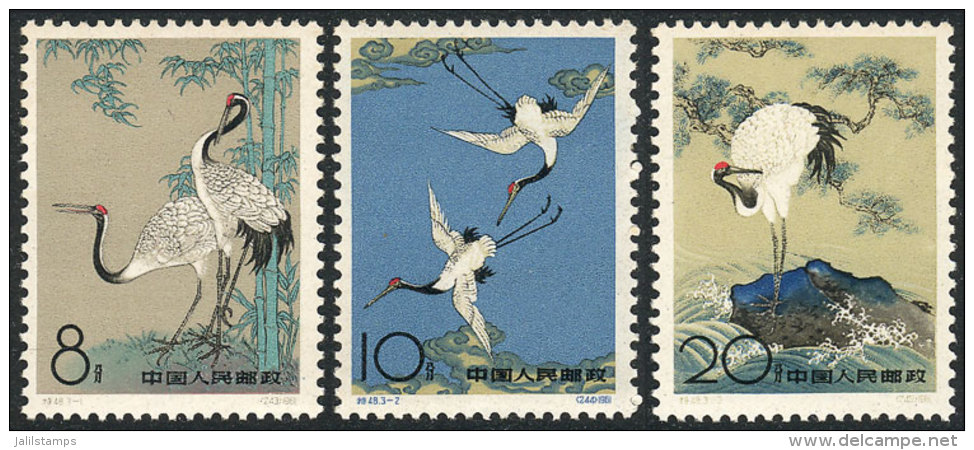Sc.612/4, 1962 Birds, Complete Set Of 3 Values, Mint With Toned/oxidized Gum (can Be Washed Off), Catalog Value... - Andere & Zonder Classificatie