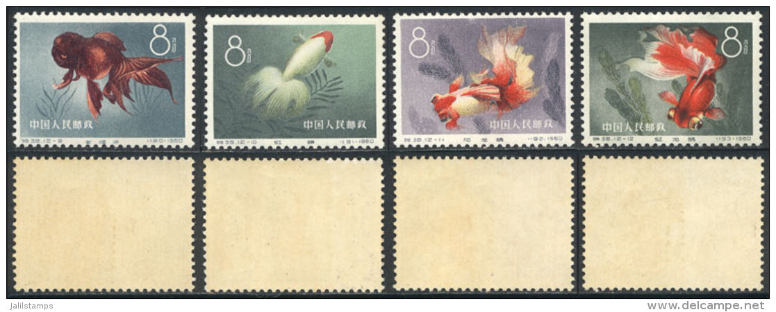 Sc.514/517, 1960 Fish, The 4 Last Values Of The Set, MNH, Fine Quality (gum Very Lightly Toned, Almost... - Autres & Non Classés