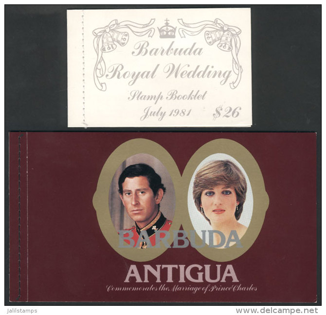 2 Modern Booklets, Topic Royal Wedding And Lady Di, Complete And Of Excellent Quality! - Barbuda (...-1981)