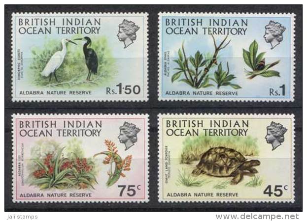 Yvert 39/42, Animals, Snails, Birds And Flowers, Compl. Set Of 4 Values, Excellent Quality! - Territoire Britannique De L'Océan Indien