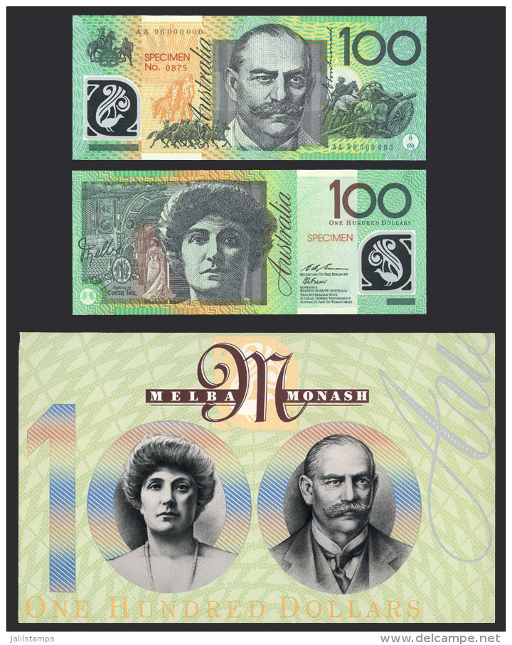 Rare Banknote (paper Money) Of $100 Issued In 1996, SPECIMEN, Serial Number "AA 96 000 000" And Overprint "SPECIMEN... - Autres & Non Classés