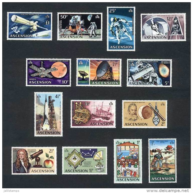 Yvert 139/52, Space Exploration, Complete Set Of 14 Values, Excellent Quality! - Ascension (Ile De L')