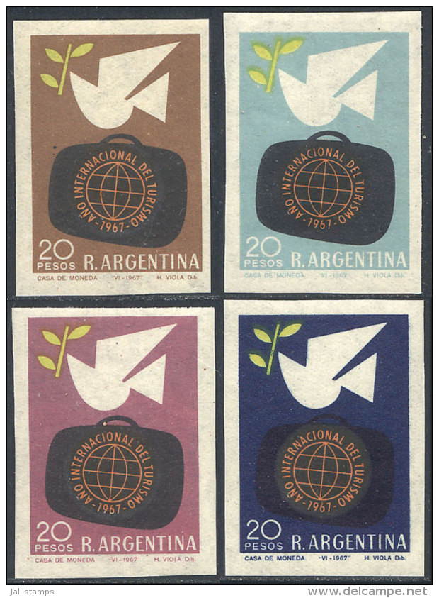 GJ.1416, 1967 Tourism, PROOFS Printed On The Paper Used For The Issue (with Gum And Watermarked), 4 Different... - Autres & Non Classés