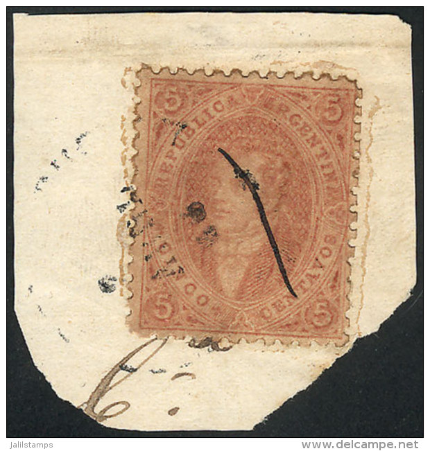 GJ.20j, 3rd Printing, Dun Red, Mulatto, Clear Impression, Example Of Exceptional Quality On Fragment With Light... - Lettres & Documents