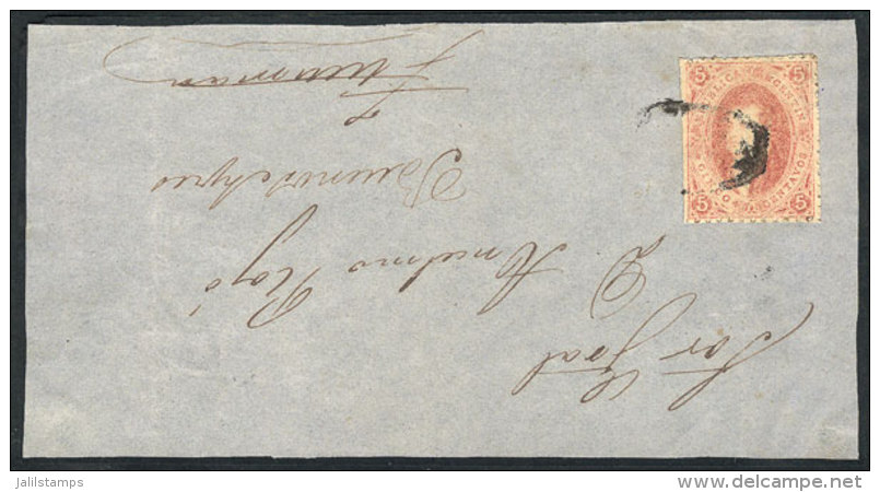 GJ.20, 3rd Printing, Interesting Example Franking A Front Of Folded Cover, With Cloud SALTA Cancel, VF Quality! - Lettres & Documents