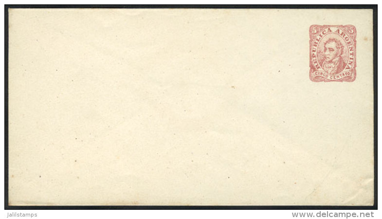 PROOF Of A 5c. Red Stationery Envelope, Printed By R. Lange, Not Adopted, Unlisted, Excellent Quality And Very... - Neufs