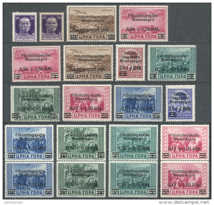 Lot Of Interesting Overprinted Stamps, Of Occupations Of World War II, General Quality Is Fine To VF, High Catalog... - Other & Unclassified