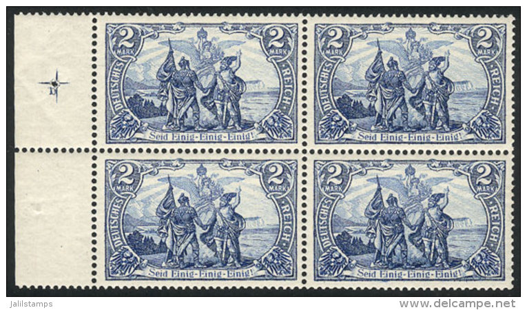 Sc.79 (Yvert 78, Michel 82A),  1902 2Mk. Blue UNwatermarked, Perf 14&frac12;, Inscription In Latin Characters, MNH... - Ongebruikt