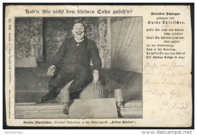 Guido Thioelfcher, German Actor, Interesting PC Used In Germany In 1902! - Zonder Classificatie