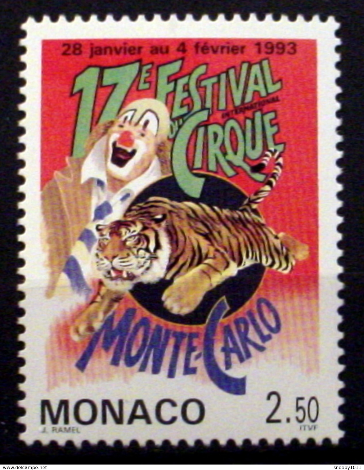 MONACO #1842. 2.50fr, 17th International Circus Festival.   MNH (**) - Unused Stamps