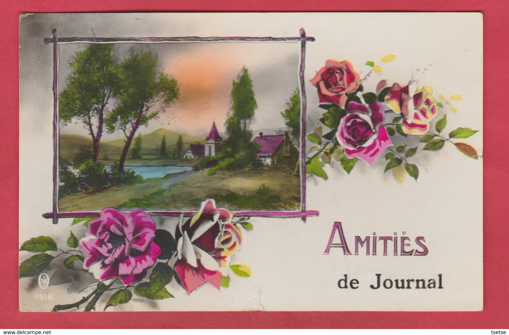 Journal ( Tenneville ) - Amitiés De ... - Jolie Carte Fantaisie - 1934 ( Voir Verso ) - Tenneville