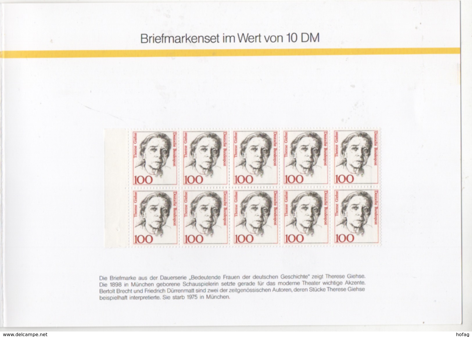 Bund "Briefmarken Für Sie" Geschenkset GH1 Neue Bundesländer 1991, Postfrisch; MNH - Other & Unclassified