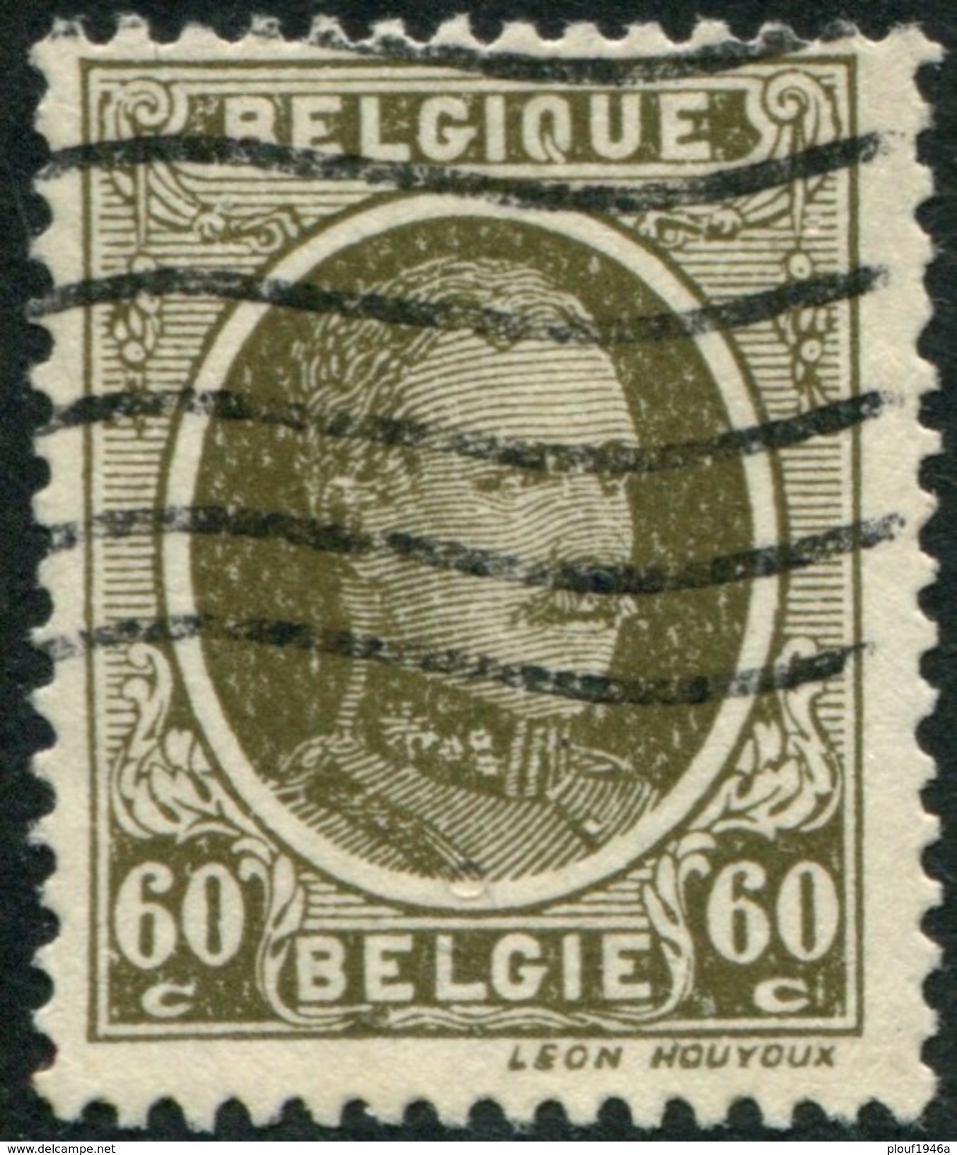 COB  255 -V 4 (o) Fond Du Médaillon Neigeux, Les Losanges Visibles - 1901-1930