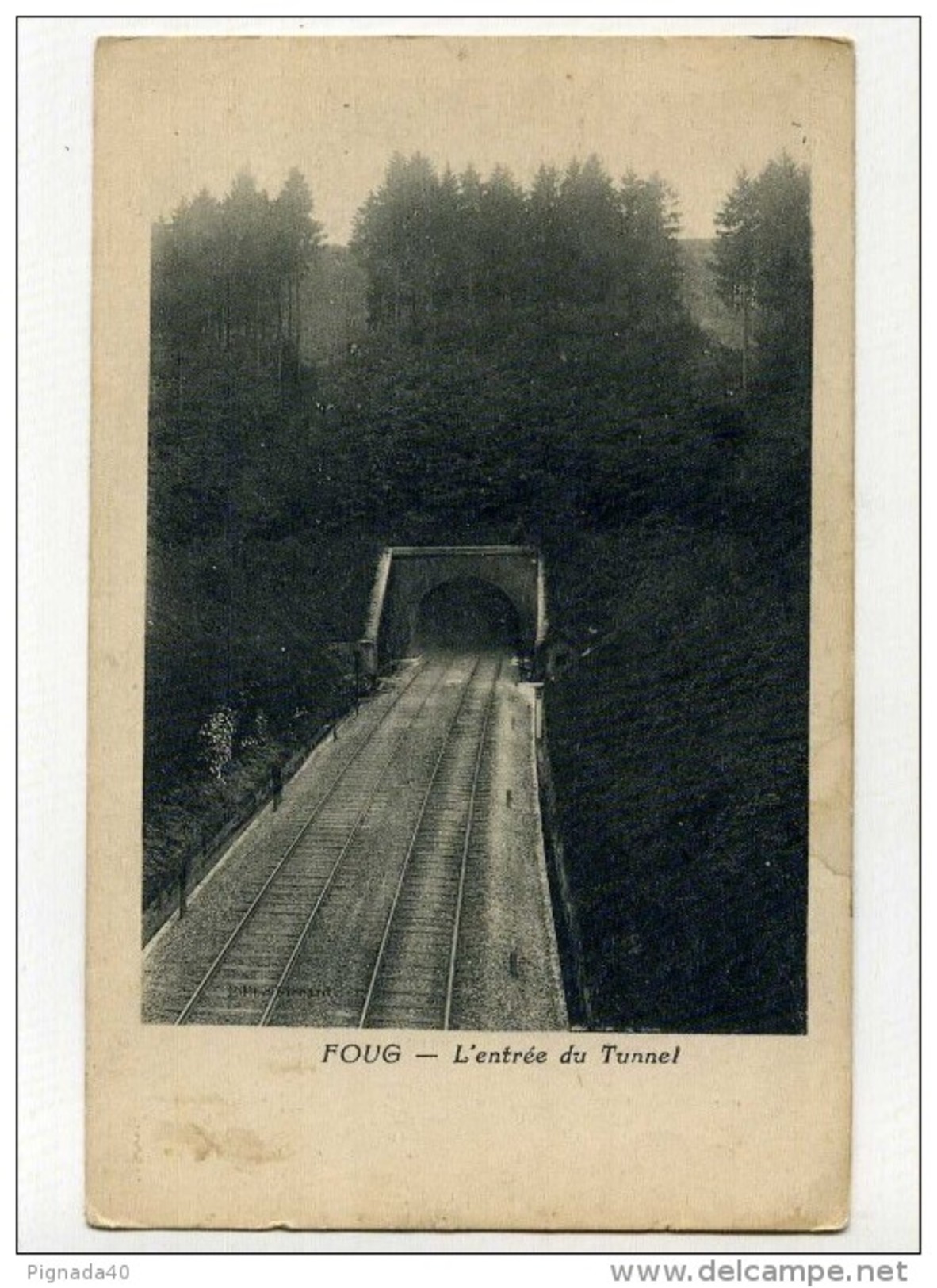 CP , 54 , FOUG , L'Entrée Du Tunnel - Foug