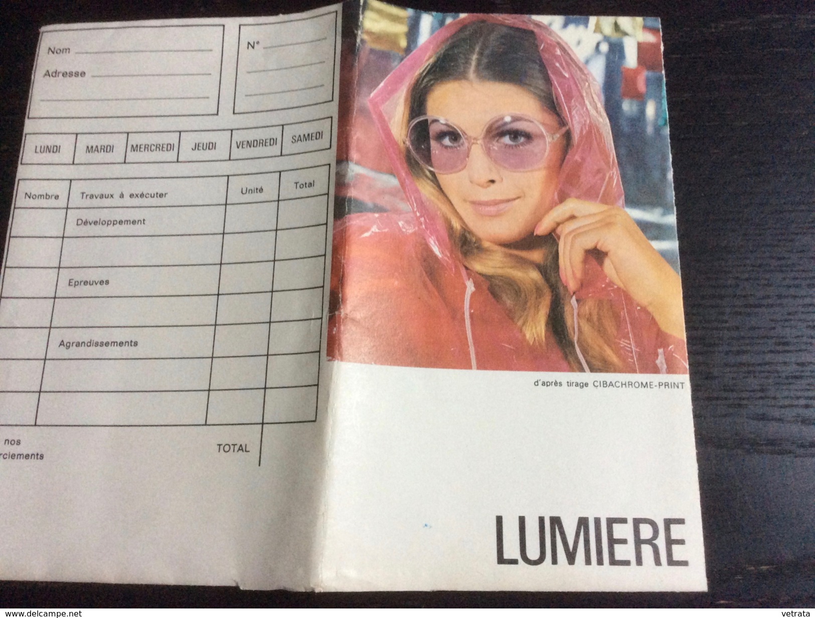 Pochette Photos Vide : Lumière (années 70) - Matériel & Accessoires