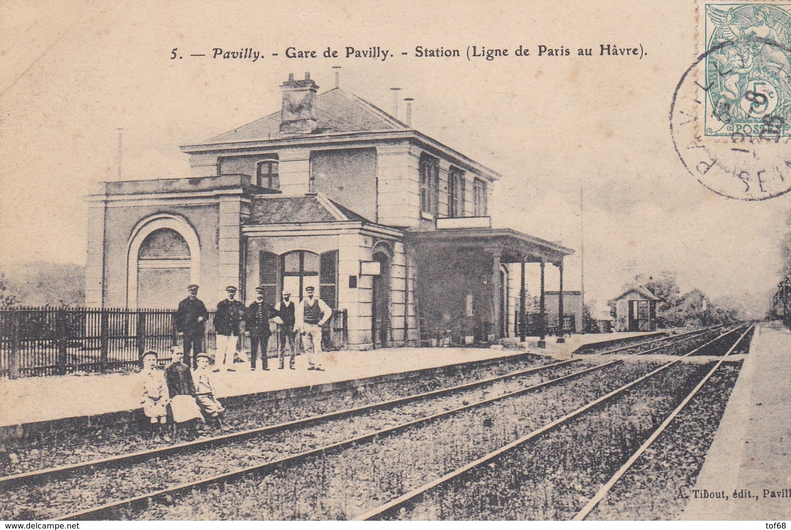 Gare De Pavilly Station Ligne De Paris Le Hâvre - Pavilly