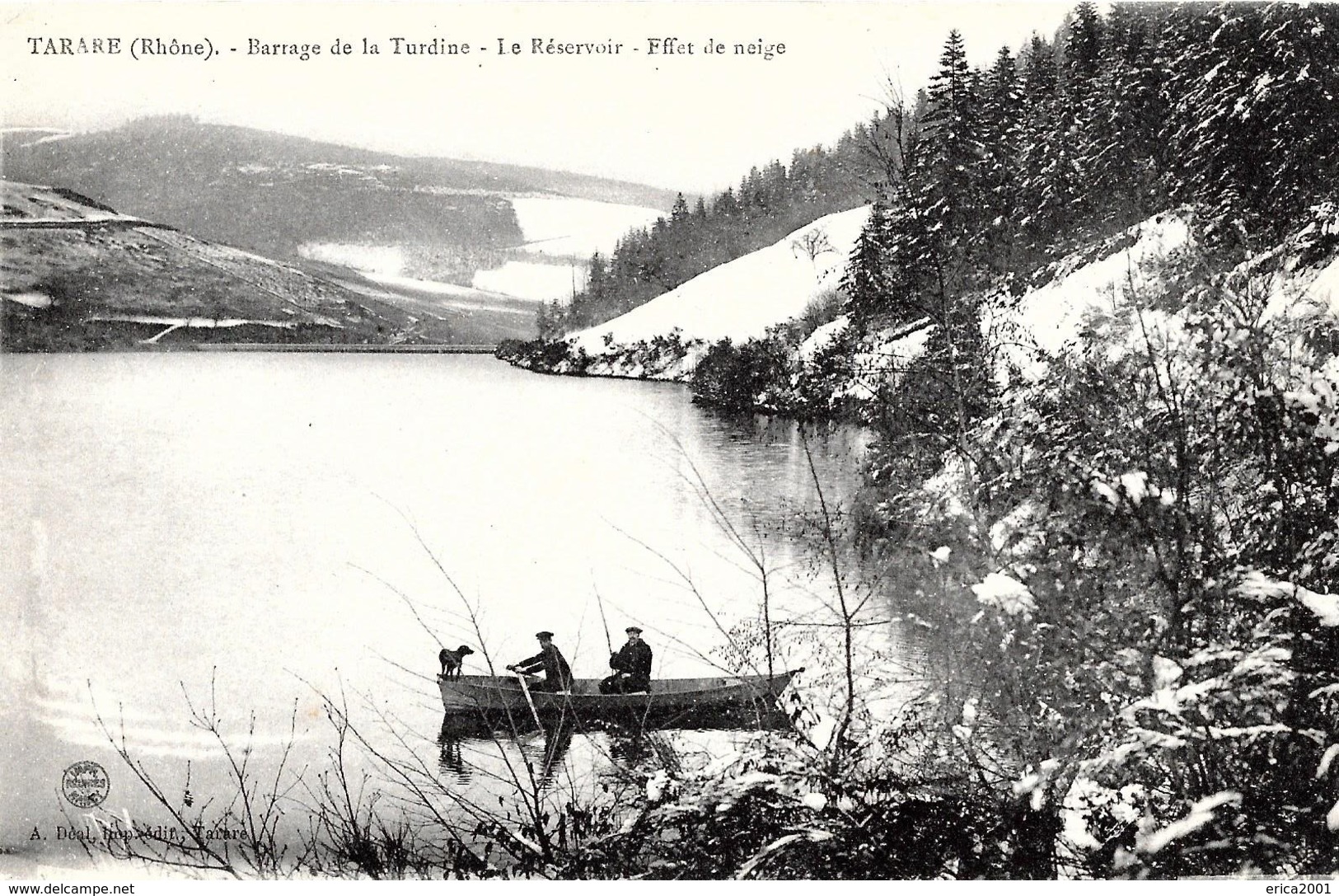 Tarare. Le Reservoir Du Barrage De La Turdine En Hiver. - Tarare
