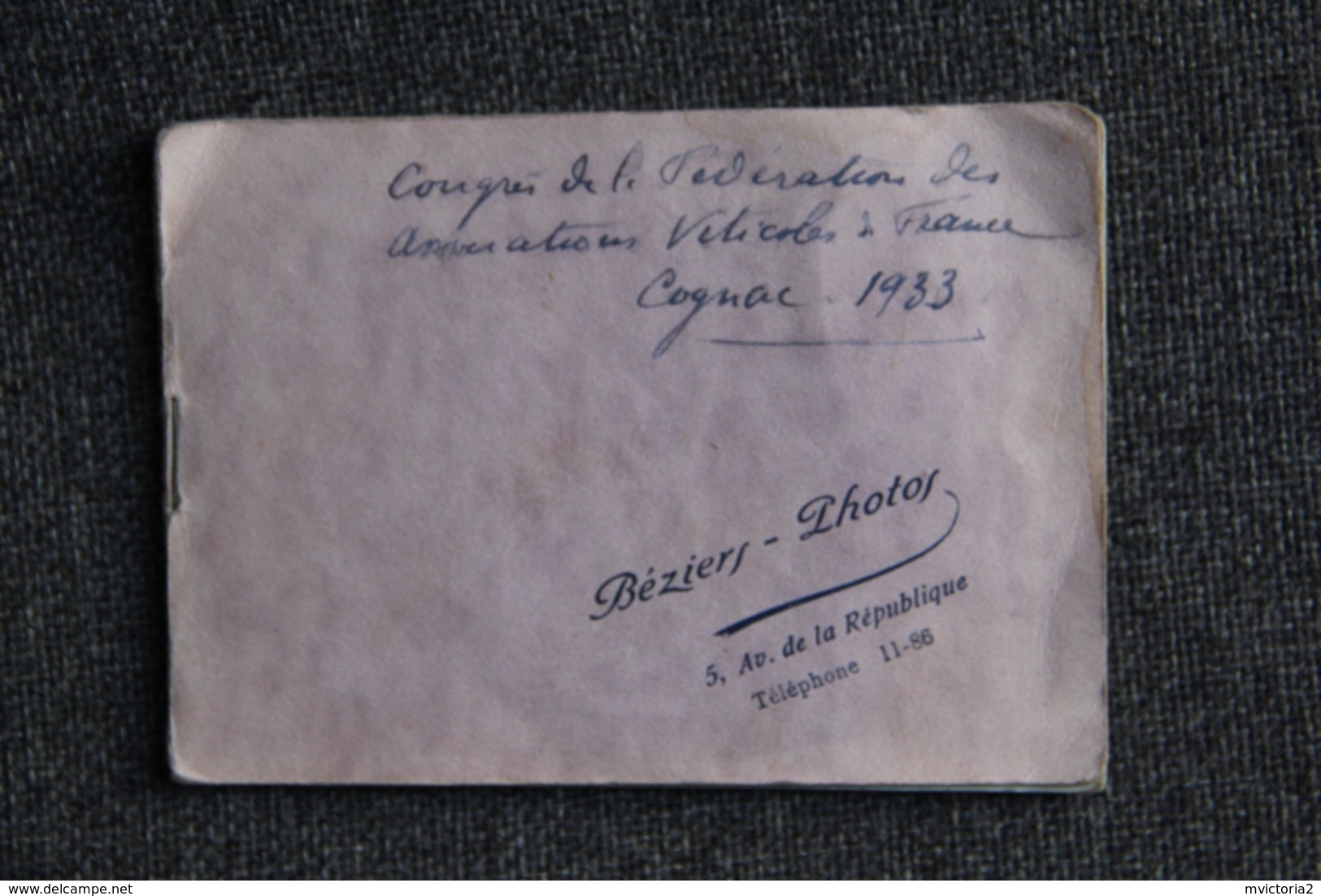 COGNAC, 1933 - Carnet  Complet De Photographies Du Congrès De L'Association Viticole De FRANCE . - Lieux