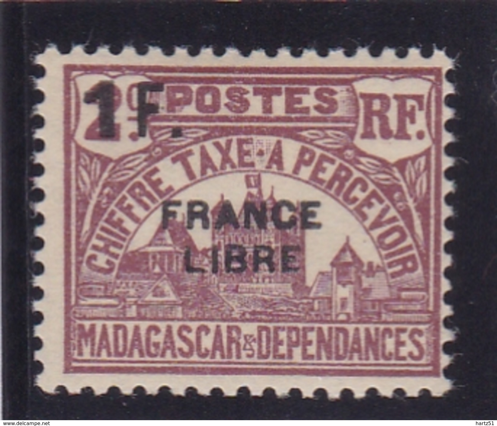 Madagascar Taxe N° 29 Neuf * FRANCE LIBRE - Portomarken